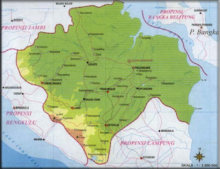 Peta Sumatera Selatan Peta Sumatera Selatan