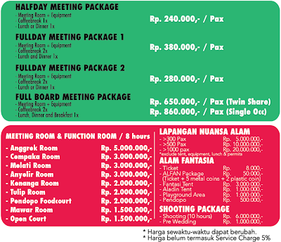 Paket Harga Facility Center Paket Harga Facility Center
